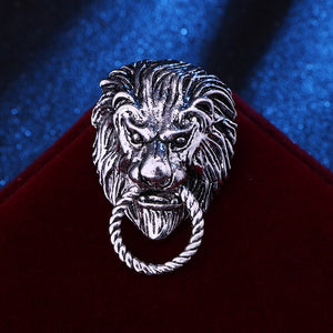 Nouveau Rétro   Broche Lion Tête