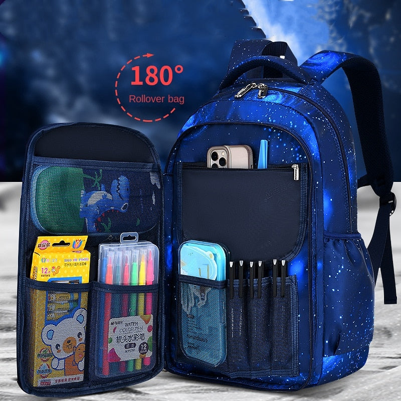 Orthopedic and waterproof school bag