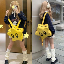 Load image into Gallery viewer, Big Eyes Star Backpack Korean Spicy Girl Y2K Cute Fashion Bag Student Schoolbag Women Kawaii Waterproof Kids Travelling Backpack
