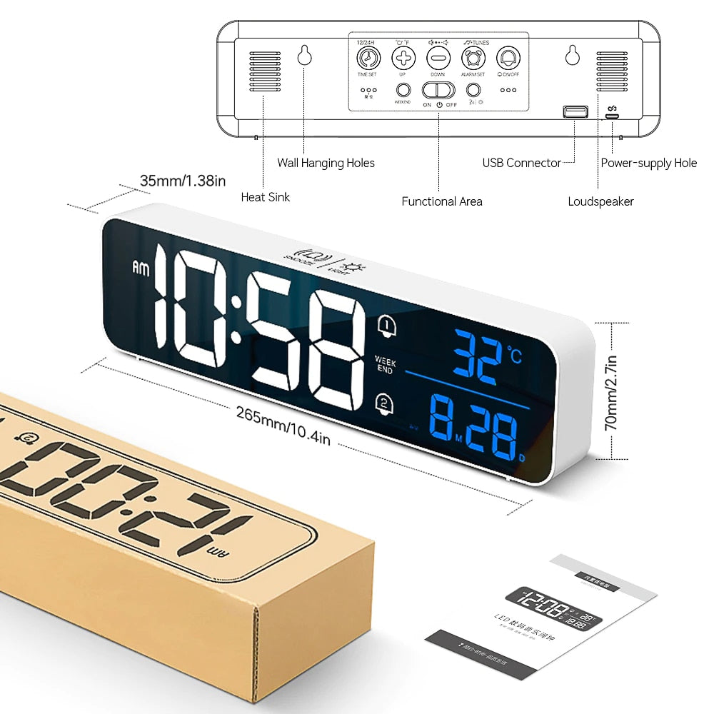 LED digital alarm clock